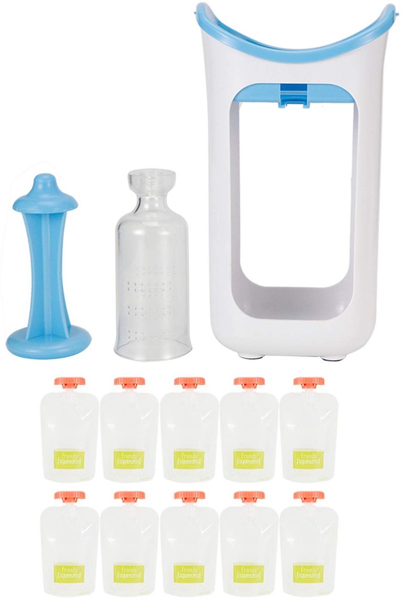 Nivvity Squeeze Station - Fruitpuree Pers voor Kinderen (Blauw)