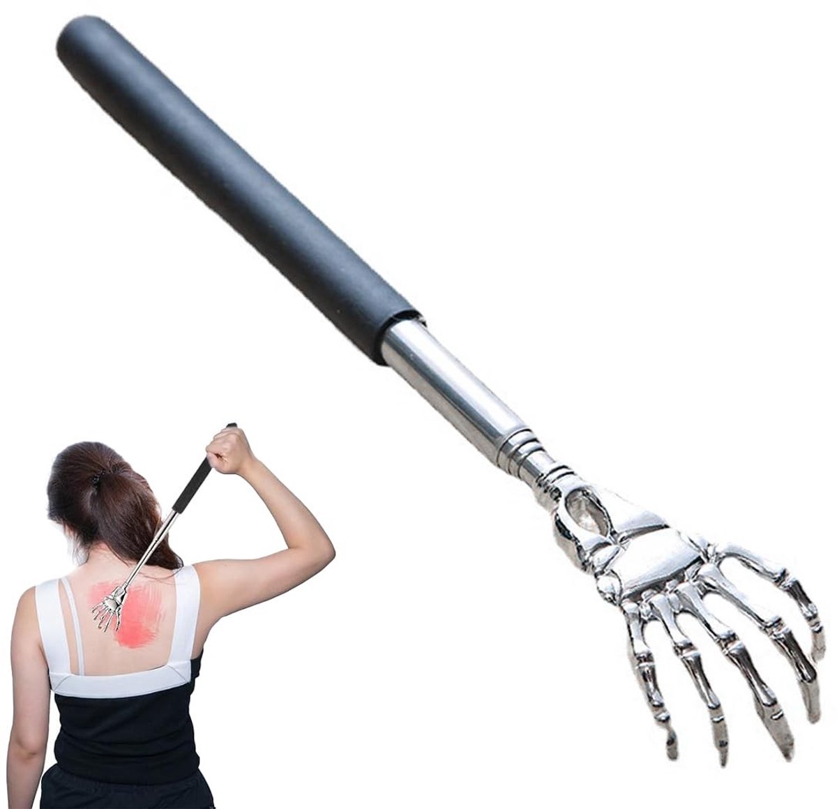 Allecto - Uittrekbare Rugkrabbers - Telescopische Massager voor Ontspanning - Verstelbare lengte - Ergonomisch ontwerp - Perfect voor ontspanning n..
