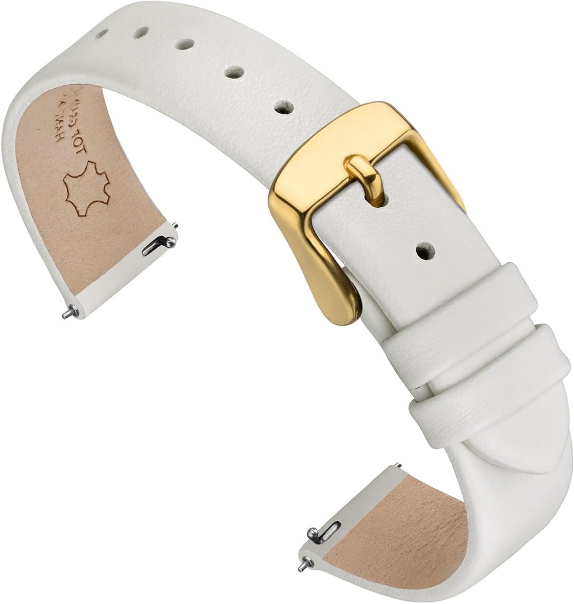 Leren Horlogeband voor Mannen en Vrouwen, Snelle Bevestiging, Beschikbaar in Diverse Breedtes van 12mm tot 22mm