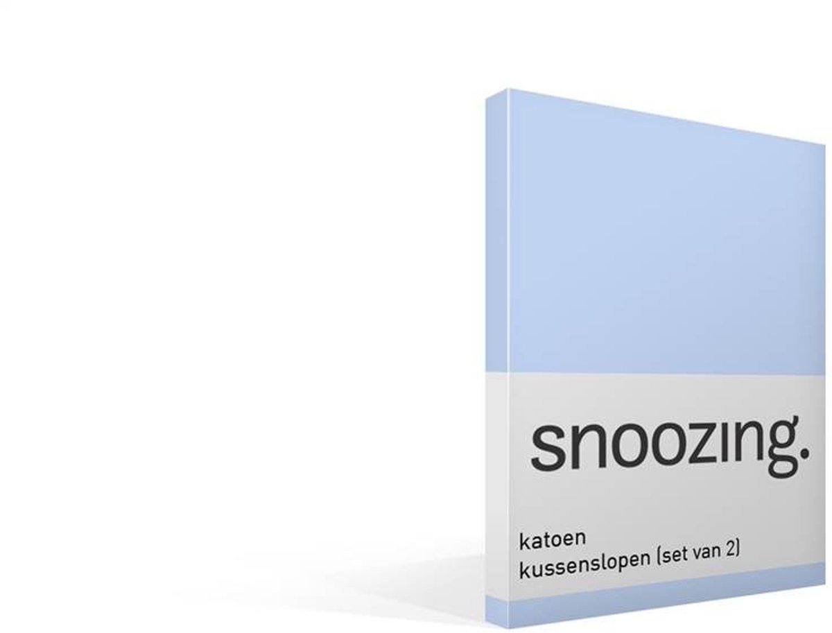 Snoozing - Katoen - Kussenslopen - Set van 2 - 60x70 cm - Hemel