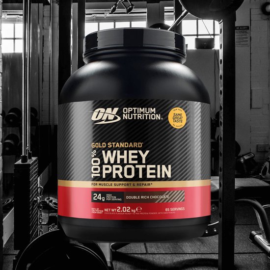 Optimum Nutrition 100% Whey Gold Standard (2000g) Double Rich Chocolate - Eiwitten - Wei-eiwit Mix — afbeelding 3