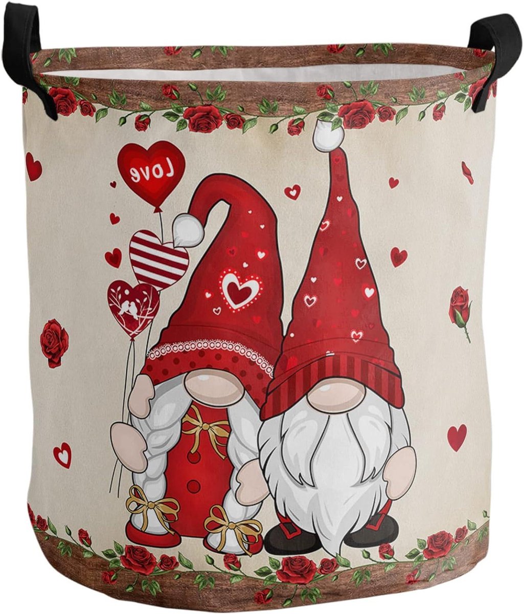 Wasbak Houten - Kledingmand Opvouwbaar - Vuile Kleding Opbergen - Waterdichte Binnenlaag - 40 x 50 cm - Rustiek