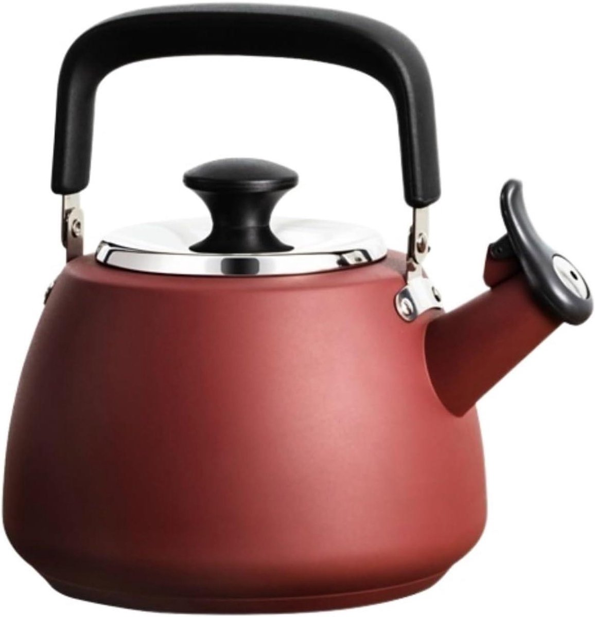 Waterkoker RVS - Fluitketel - Koken Buiten - Energie-efficiënt - 19 Liter - Rood