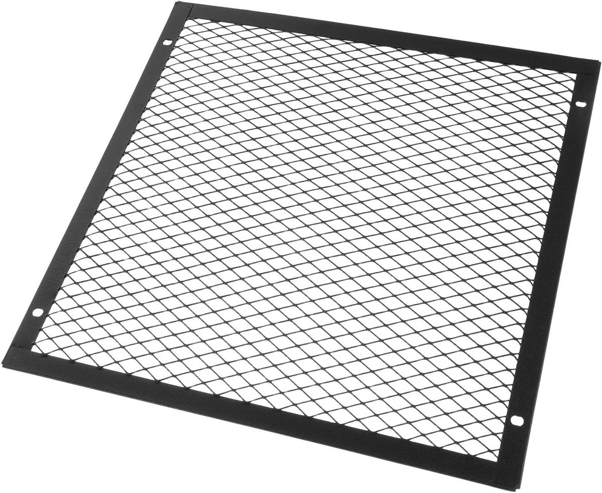 Vierkante Vuurkorf Hoes - Beschermhoes Haard - Veilig Binnen - Hittebestendig Gaas - 20 x 20 cm - Zwart