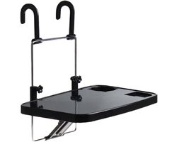 Knietafel Auto - Achterbank Tafel - Eten en Werken - Inklapbaar en Verstelbaar - 38 x 29.2 cm - Zwart