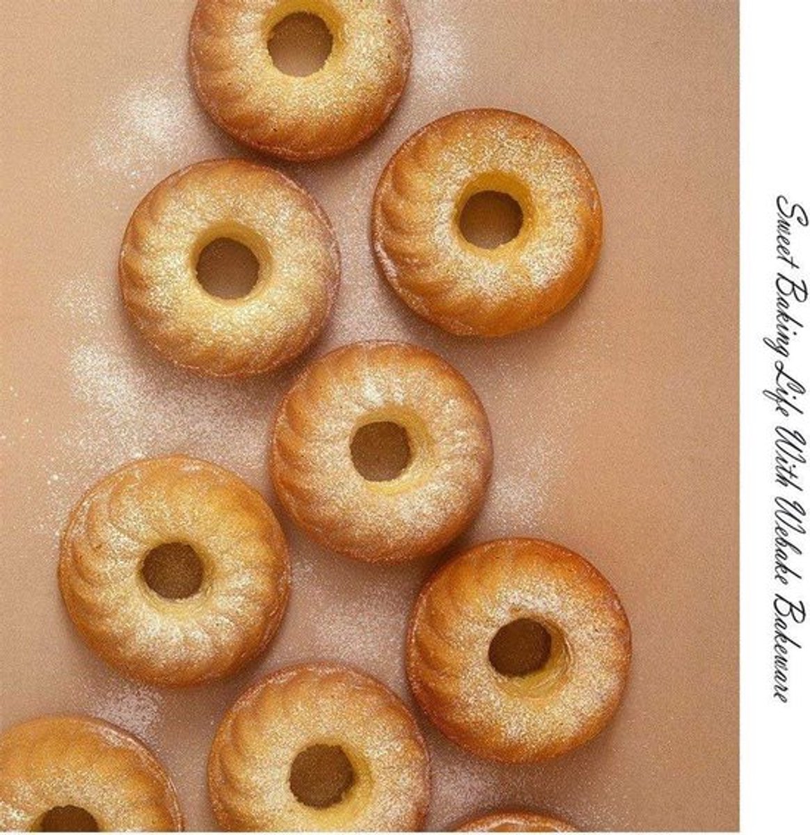 Mini-tulbandvorm voor muffins en cupcakes - Antiaanbaklaag - Staal - Ø7 cm