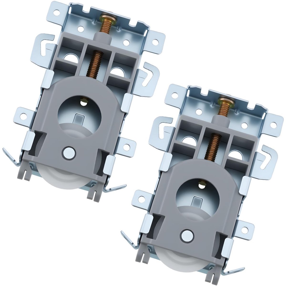 aladdien - Sliding Deurpulleys - Zware Toepassingen - Maximaal 60kg - 92x67.5mm - Duurzaam en Betrouwbaar - Voor Zware Deuren - Geschikt voor Binnen...