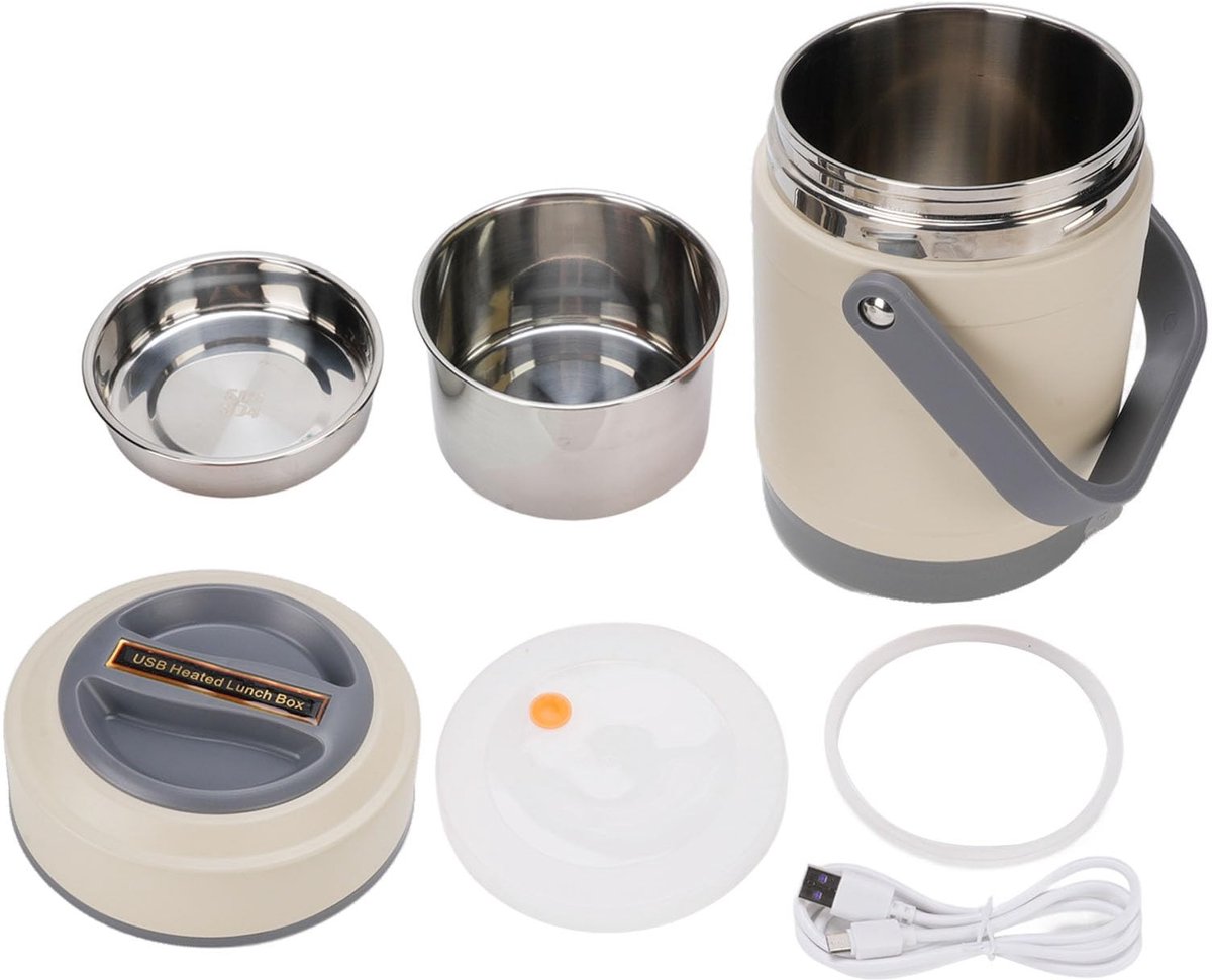 ONF3 - Elektrische Hot Pot - Draagbaar RVS Kookpot - Met Stoomfunctie - 2.0L - Ideaal voor Gezinsmaaltijden - Voor Snel en Makkelijk Koken - Ges...