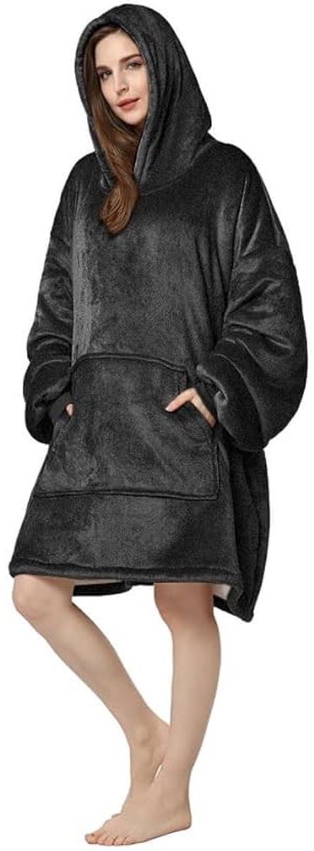 Voarge Hoodie Blanket met Mouwen - Warme Deken Sweater voor Dames