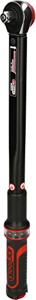 Precisie Momentsleutel 1/2" ERGOTORQUE® met Draaiknop en Omsteek-Ratelkop - 40-200Nm