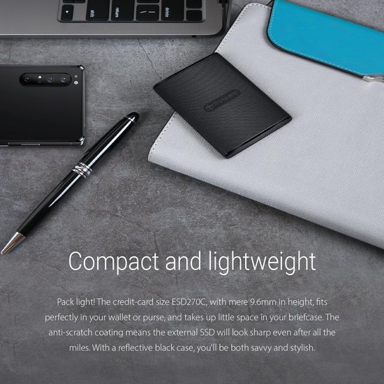 Draagbare Externe SSD 500GB USB 3.1 Gen 2 Type-C Snel Opslag — afbeelding 5