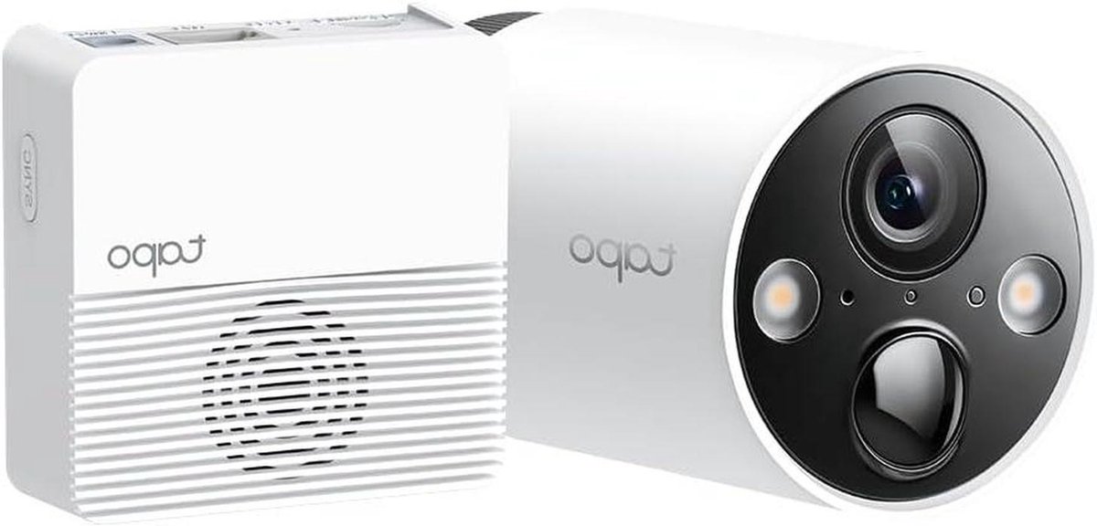 Beveiligingscamera Systeem - Slimme Camera - Huis Bewaken - Nachtzicht in Kleur - 2K QHD - Wit/Zwart