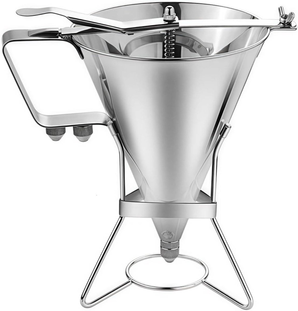 Beslag Dispenser - Trechter Verdeeler - Bakken Maken - Grote Capaciteit - 1800 ml - Zilver