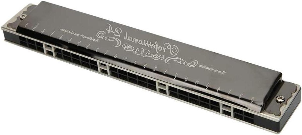 Mondharmonica - Blues harmonica - Muziek maken - Messing basisplaat - 1.2 mm - Zilverkleurig