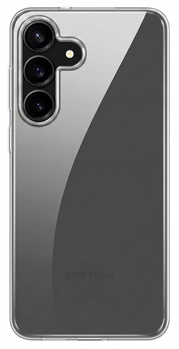 Bigben Connected, Hoesje Geschikt voor Galaxy S25 FE inclusief Screenprotector Gehard Glas Soepel, Transparant