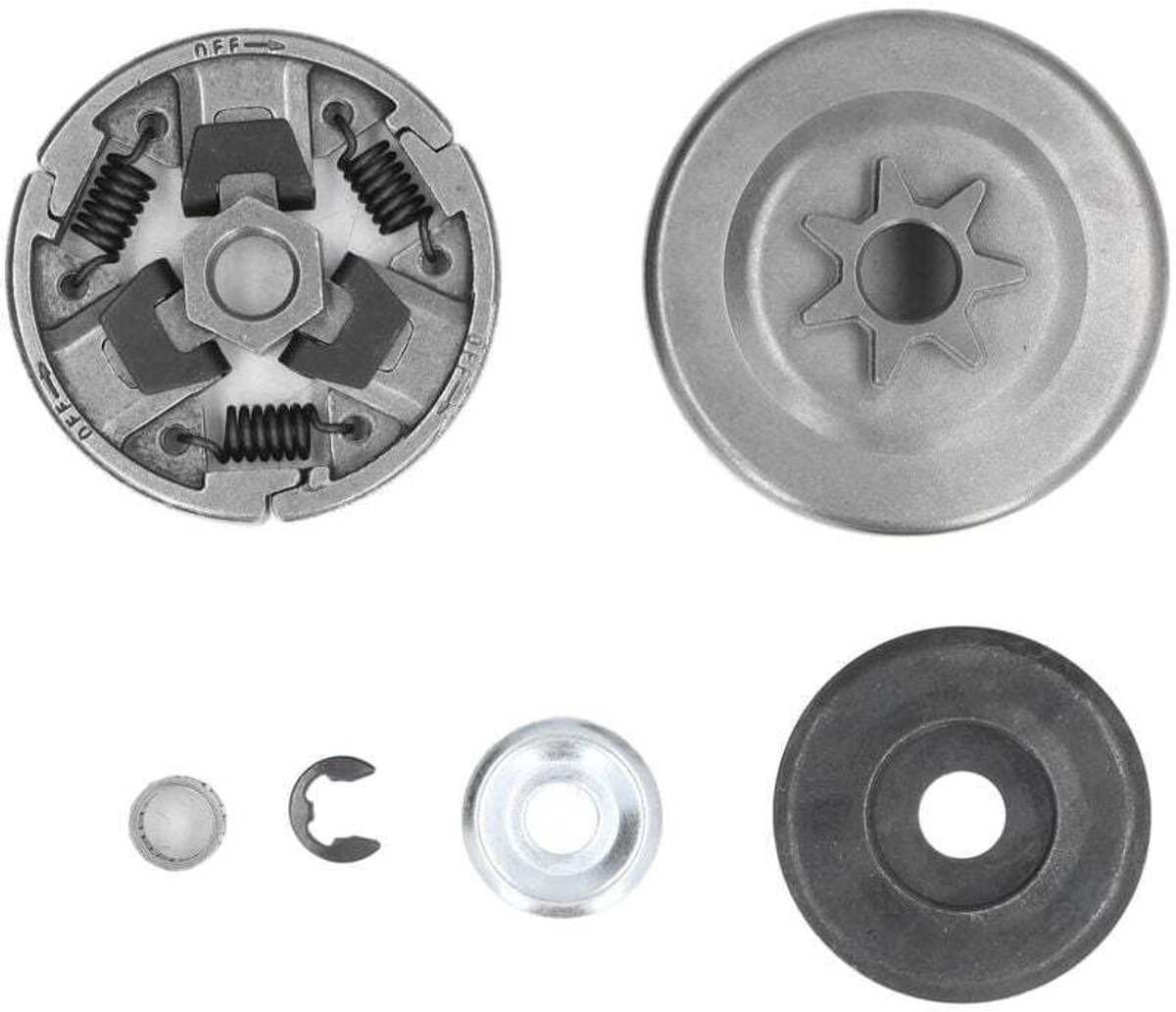 Koppelingsdrumtandwielset, lagerkit geschikt voor koppelingsdrumtandwiel geschikt voor 7 tanden, verbeterd accessoire geschikt voor Stihl MS261 MS271 MS291 kettingzaag