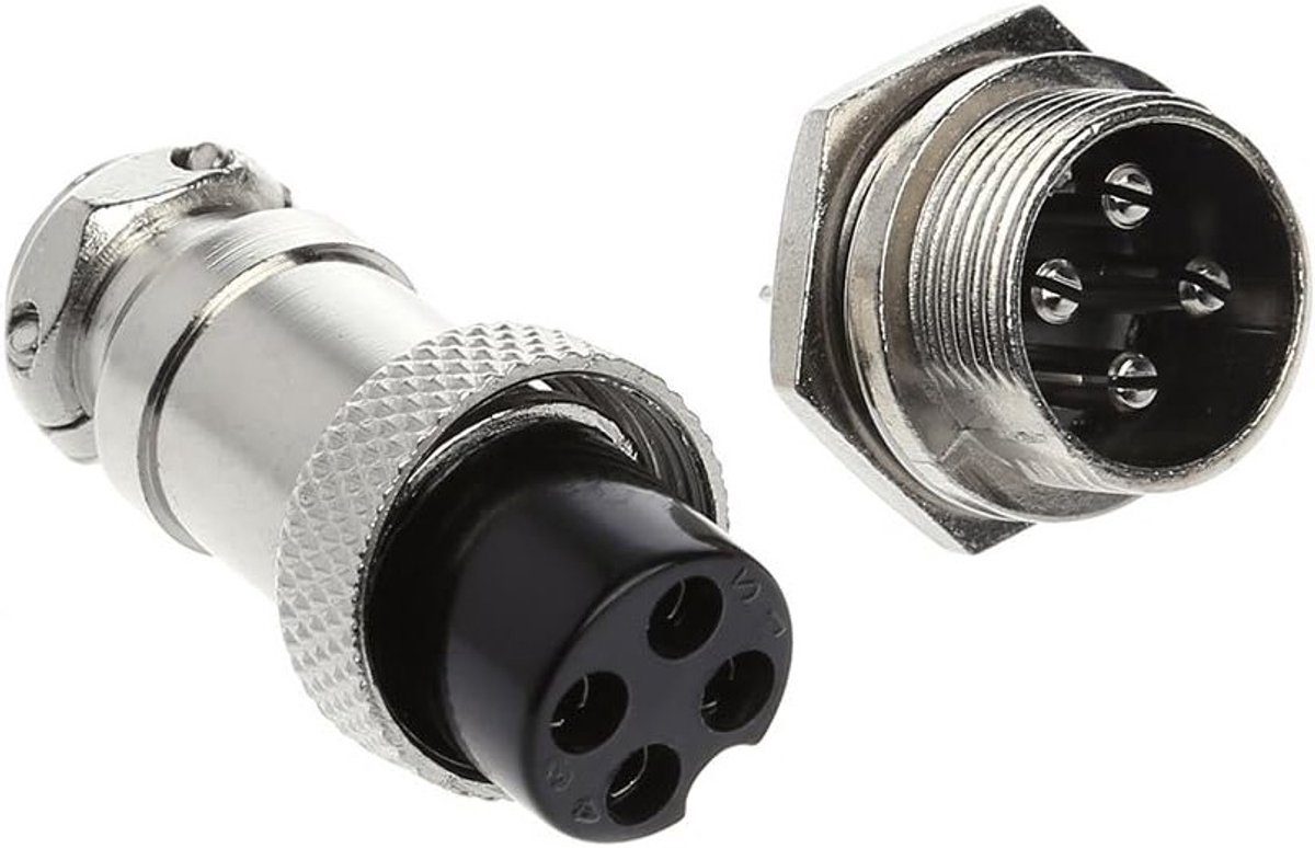 Aviation plug en socket, metalen connectoren met 2 tot 9 pins, ideaal voor elektrische toepassingen