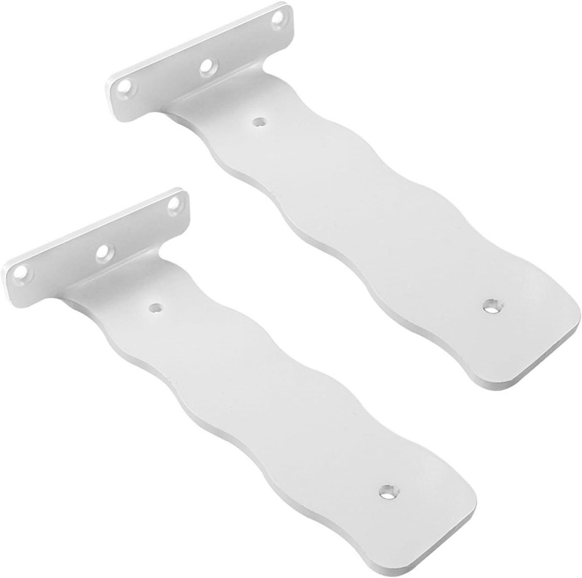 Draagbeugels Planken - Steunen Onzichtbaar - Zelf Montage - Verborgen Ontwerp - 25cm Set - Wit