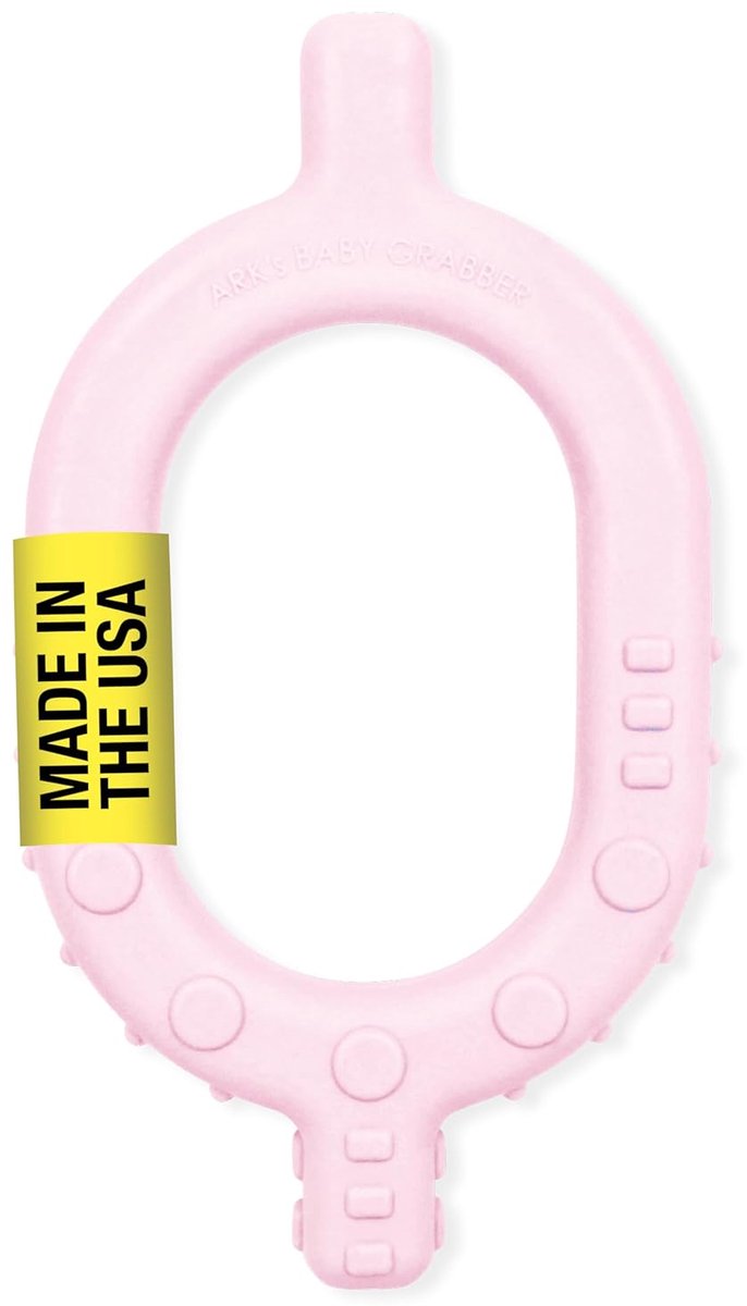 ARK Therapeutic bijtspeeltje Baby Grabber lichtroze zacht BPA-vrij.