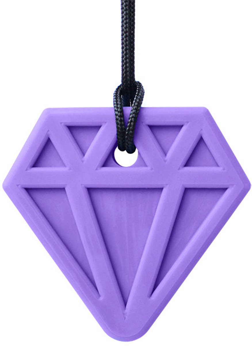 ARK Therapeutic bijtketting diamant kauwsieraad lavendel XXT speelgoed.