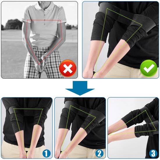 VT Goods - Golfgriptrainer - Swingcorrectie - Verbeter je golftechniek - Unisex - Handpositie - Golftraining - Ideaal voor beginners en gevorderden van vt — afbeelding 4