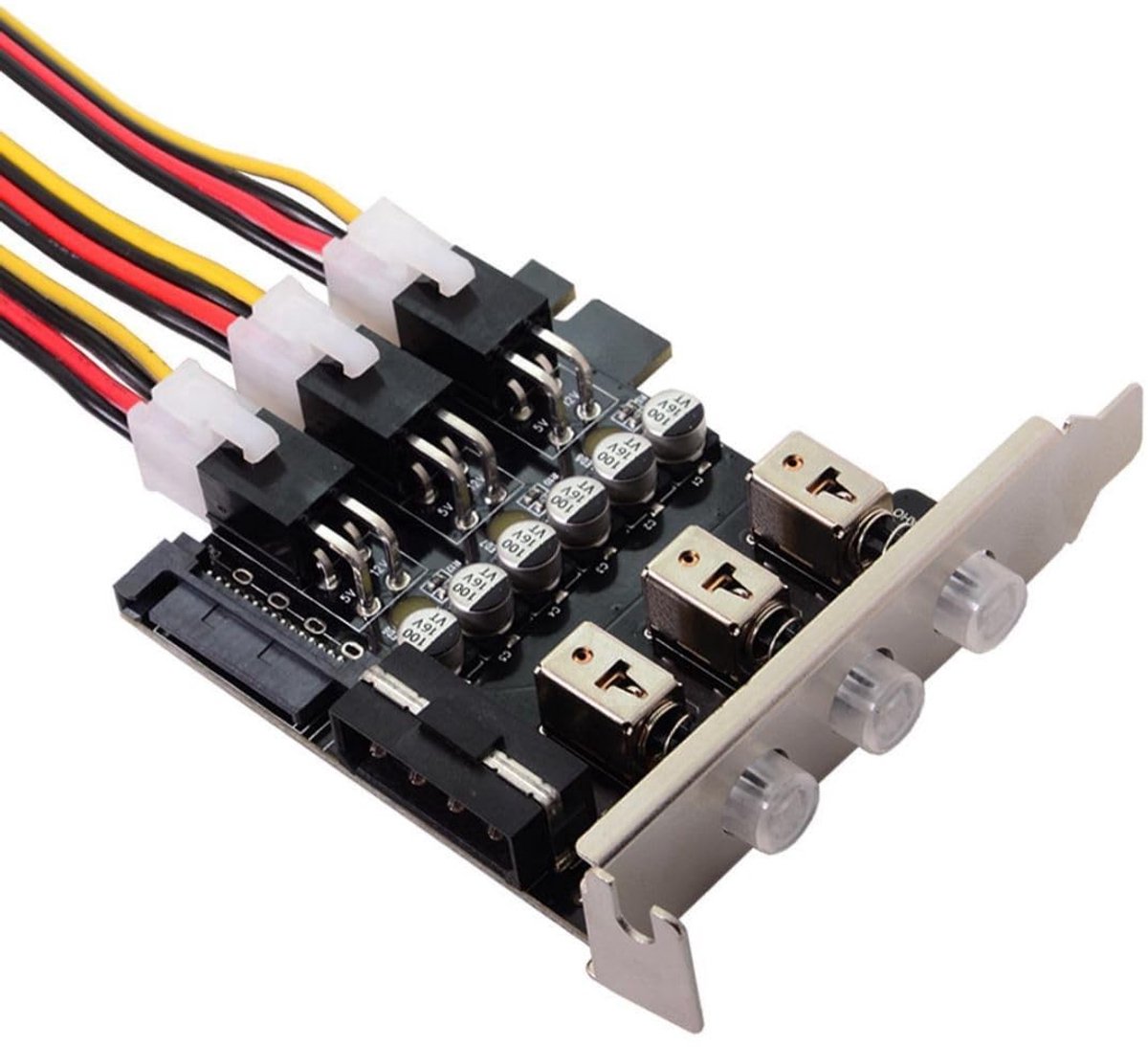 aladdien - HDD/SSD Power Switch - Laag Profiel Beugel - Energiespaar Systeem - Kwaliteit en Betrouwbaarheid - Geschikt voor Thuisgebruik - Zwart