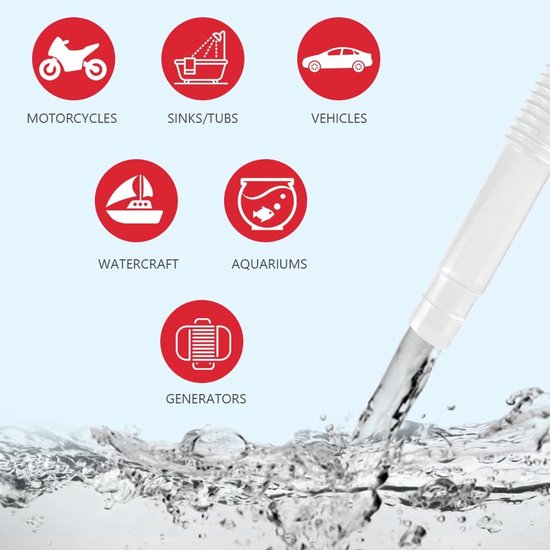 aladdien - Elektrische Handpomp - Voor Diesel en Brandstof - 8L per minuut - Batterij Voeding - Waterpomp - Ideaal voor Tank en Verplaatsing - Rood — afbeelding 3