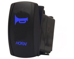 aladdien - Rocker Switch - 12V 20A - Blauw LED Licht - Voor Auto en Boot - Schakelaar met verlichting - Geschikt voor voertuigen - Kleur blauw
