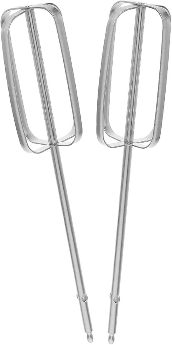 Eierklopper Accessoires - Mixer hulpstukken - Bakken en mengen - 4-blads ontwerp - 2 stuks - Zilver van Merkloos — afbeelding 5