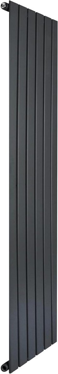 Design radiator - Vlakke paneel - Ruimte verwarmen - Dubbelwandig koolstofstaal - 1600 x 420 mm - Antracietgrijs