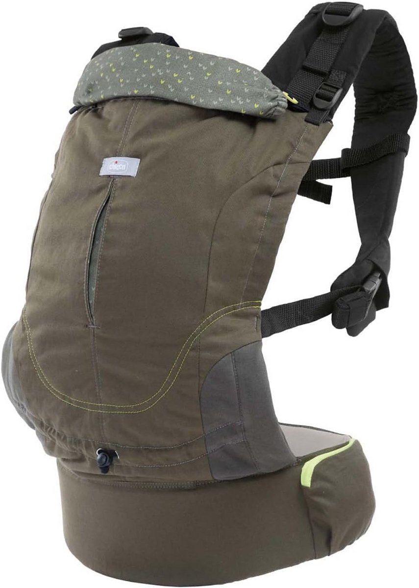 Chicco - Ergonomische Draagzak Myamaki Fit - Multifunctionele Draagdoek - Verstelbare Zitting, Rugsteun en Neksteun - Vanaf Geboorte tot 15 kg - Groen