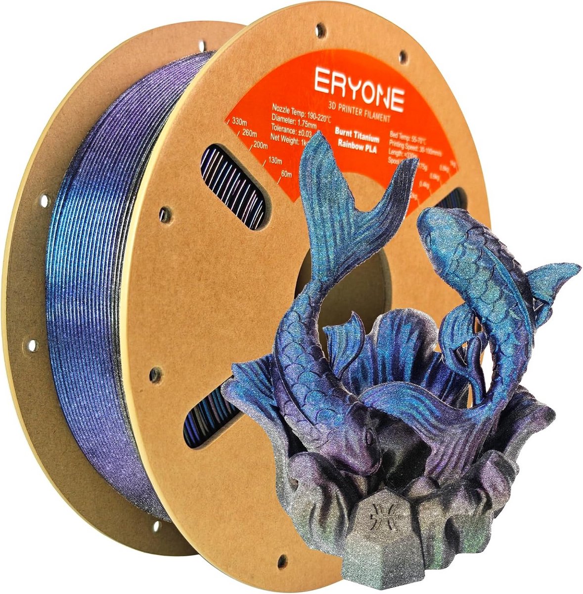 3D Printer Filament 1.75mm PLA Verkleurende Regenboogrol 1kg