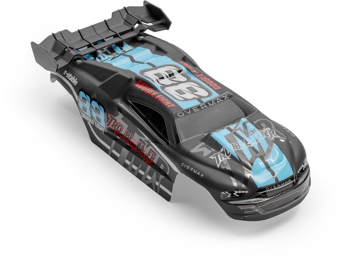Overmax X-Stable RC auto / RC car – 35 km/h – 4x4 Monster Truck – 1:10 – metalen aandrijving – olie-schokdempers – dubbele LED verlichting – 2 accu’s (tot 40 min rijtijd) – instelbare besturing – actieve rem – offroad terrein model - Bestuurbare Auto — afbeelding 12