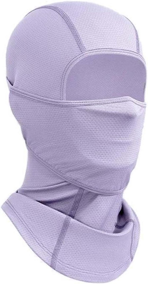 Balaclava Zomer Masker - Gezichtsbedekking Hoed - Outdoor Activiteiten - UV Bescherming Ademend - Unisex Maat - Zwart