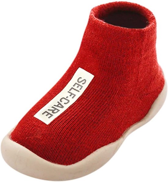 Babysokjes - Antislip sokken - Warmte en comfort - Zachte gebreide stof - 0-24 maanden - Effen van Merkloos — afbeelding 2
