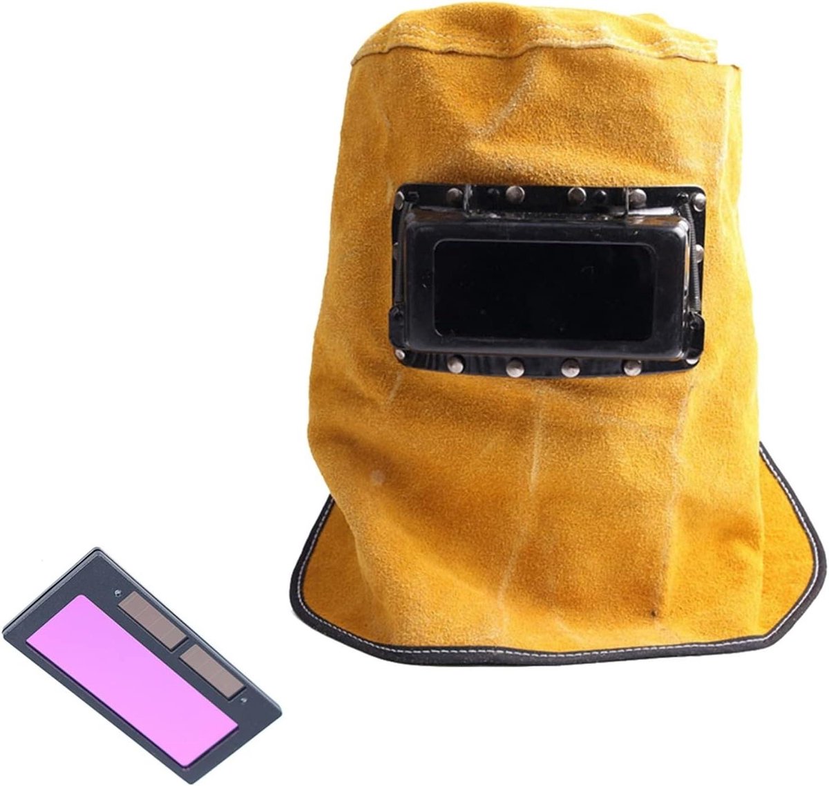 Lasmasker - Lasskap helm - Veilig lassen - Comfortabele sponsrand - One Size - Geel