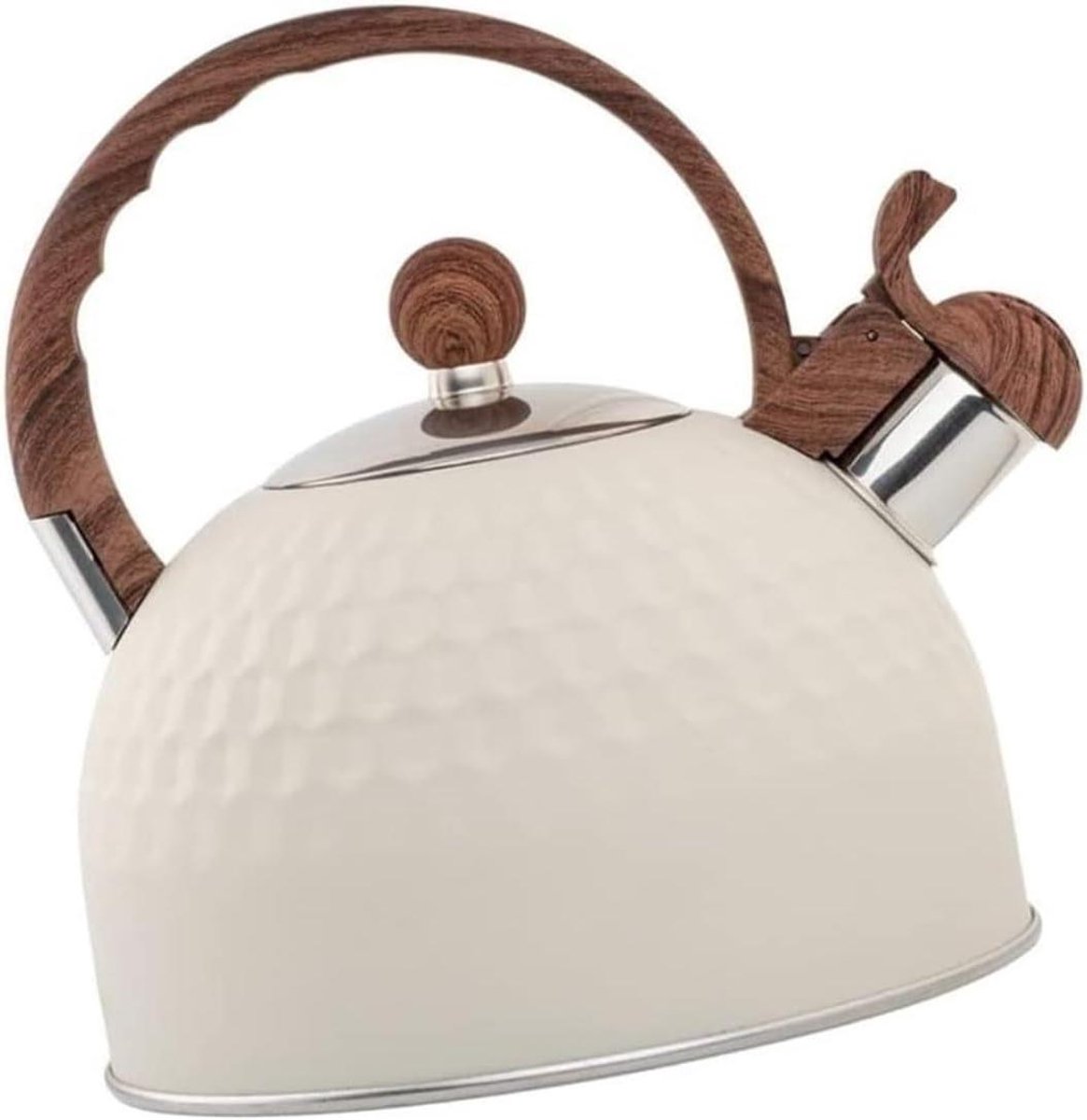 Waterketel - Theeketel Fluitketel - Water Koken - Ingebouwd Fluitje - 2.5 Liter - Zilver