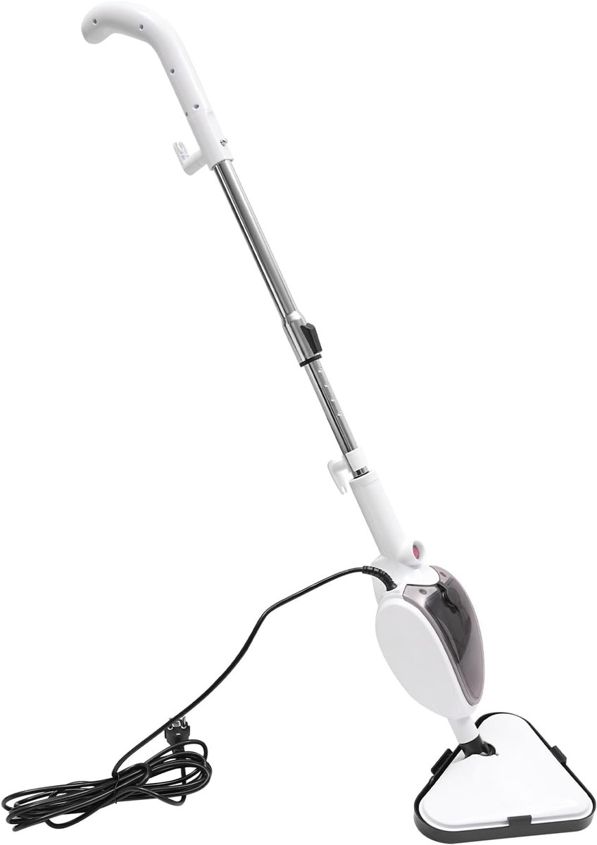 Stoomreiniger - Stoommop Vloerreiniger - Hygiënisch Huis - Hoge Temperatuur Stoom - 120 cm Lengte - Wit