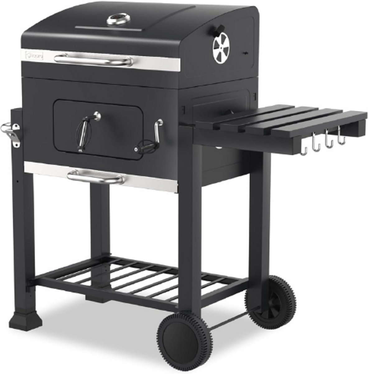 1164 Toronto Click Grillwagen, houtskoolgrill, model 2019, antraciet/roestvrij staal