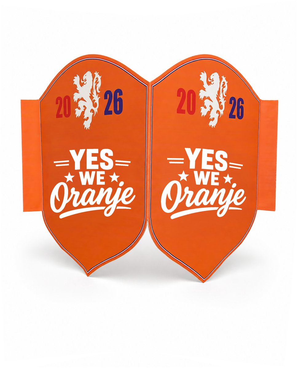 Oranje WK Collectie - Versiering - YES WE Oranje - WK 2026 - Raambord - Voetbal - Oranjesfeer