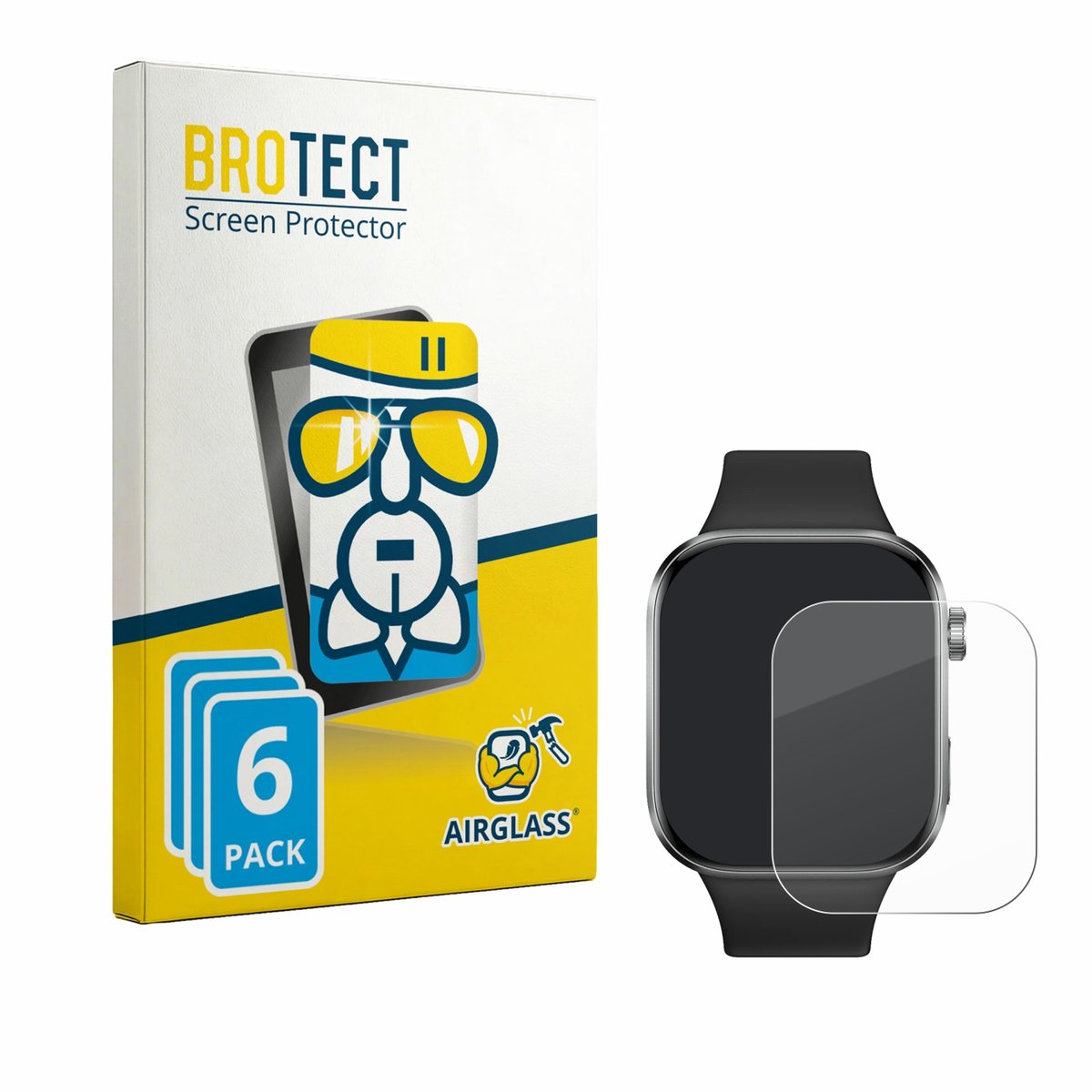 Screenprotector 6 Stuks voor Xiaomi Redmi Watch 6 Beschermglas transparant