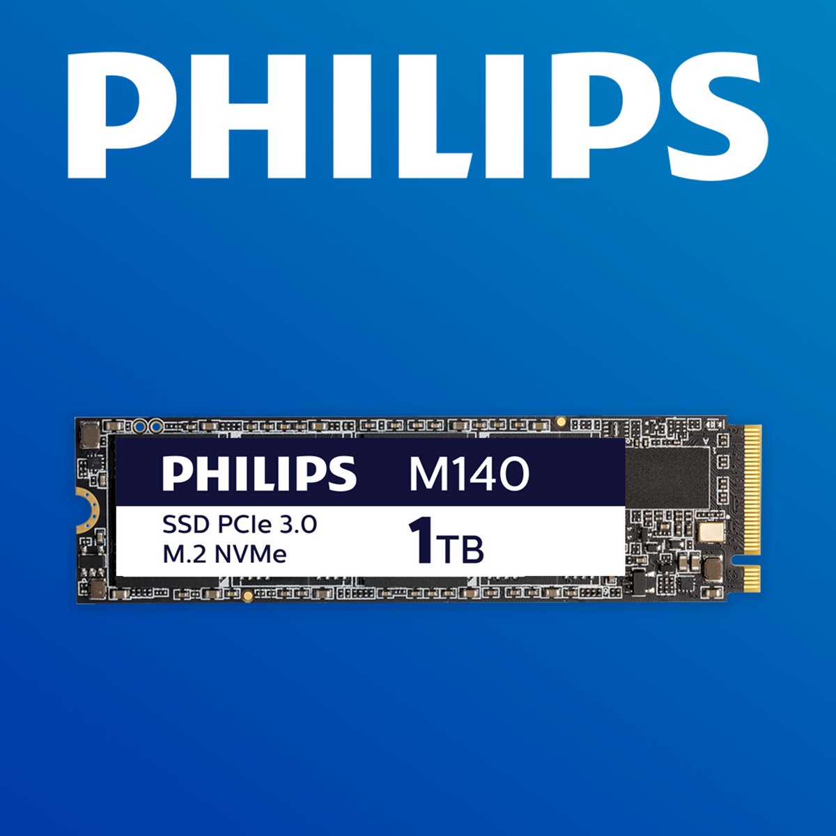 Philips M.2 SSD 1TB - NVMe SSD - PCIe 3.0 - tot 3500 MB/s - laptop en desktop