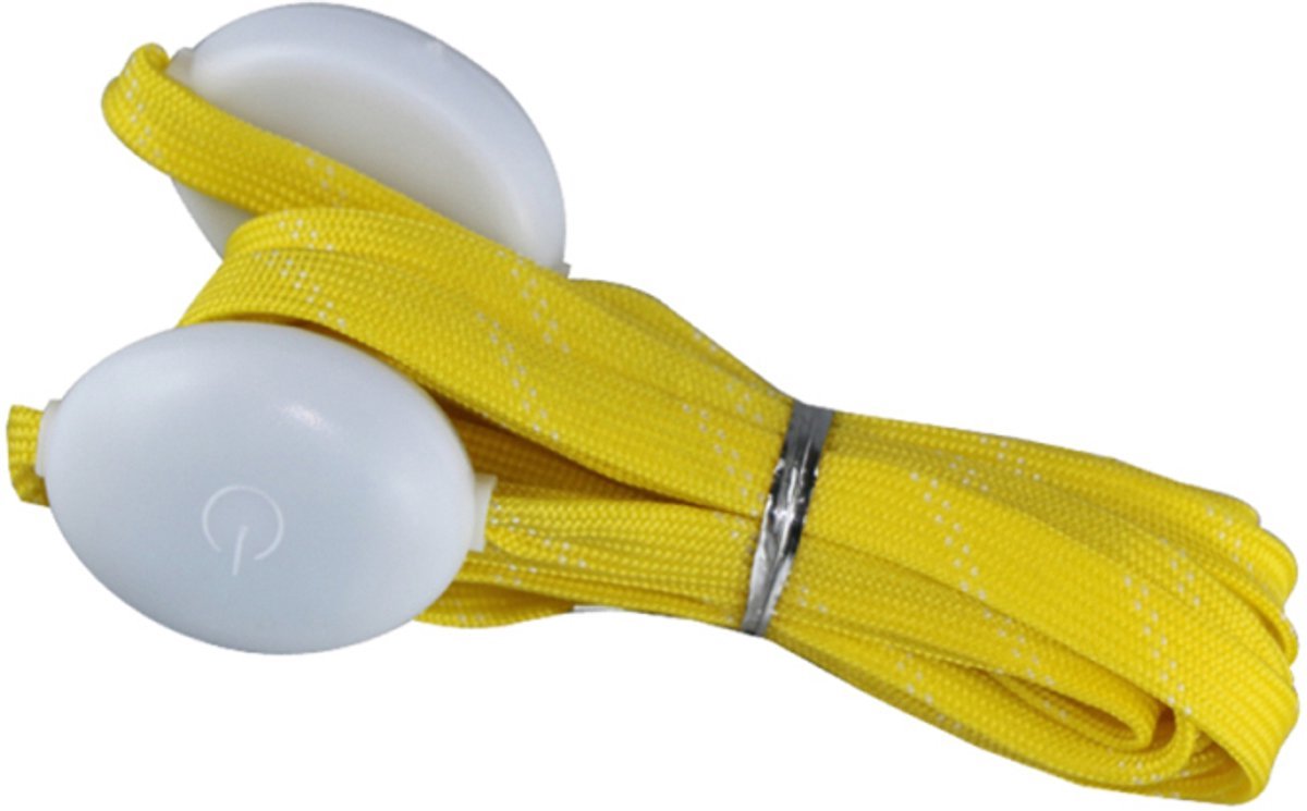 Ulanax - Lichtgevende Nylon LED Veters - Geel - 120 cm wordt Lichtgevende Nylon LED-Veters - Geel - 120 cm