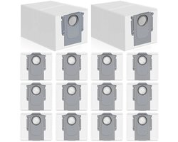 14 stofzakken Geschikt voor Roborock Qrevo/Saros-serie stofzuigers. Stofzakken Geschikt voor Qrevo S/Saros 10R / QV 35A / QRevo Pro/Edge/Curv/Master/S8 MaxV.