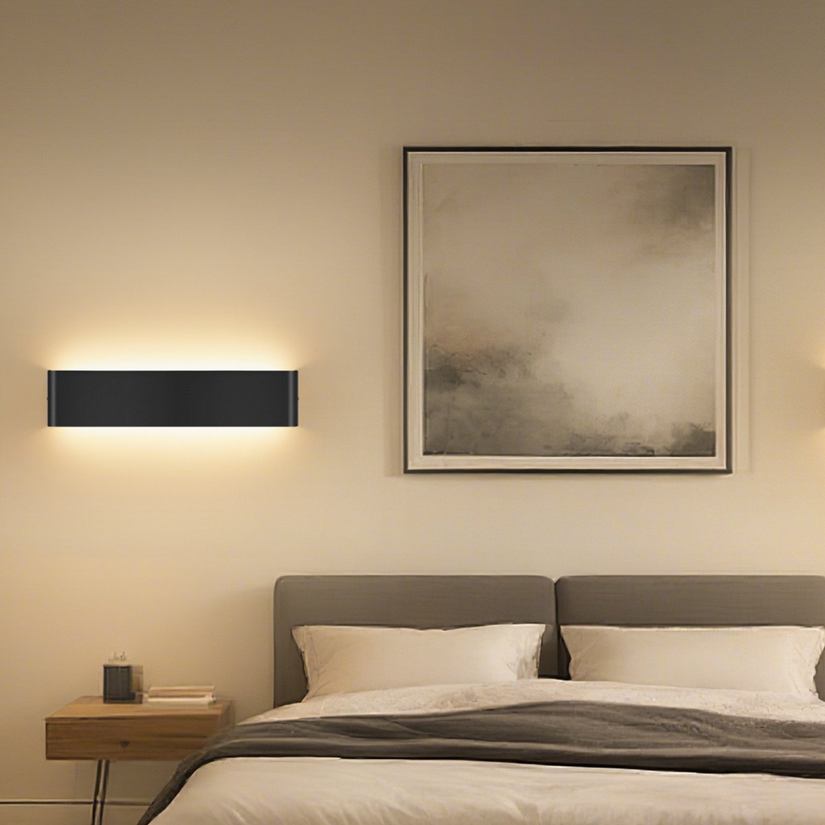 Oraymin LED Wandverlichting Trap & Gang - Binnen & Buiten - 40CM - 18W - IP65 - Zwart