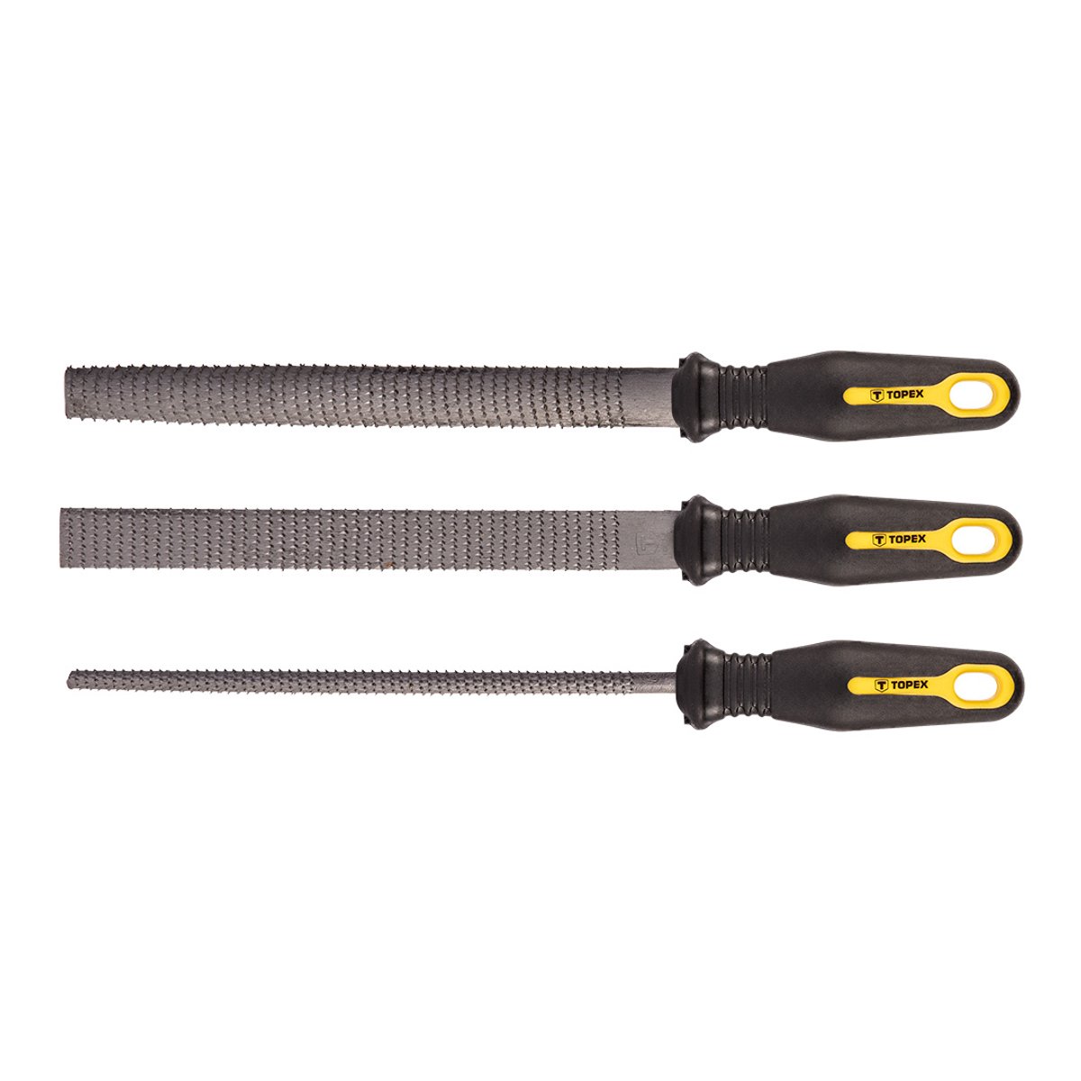 Topex Vijlenset 3x 200mm Hout