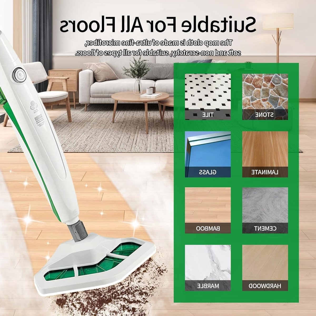 Set van 4 Wasbare Vervangdoeken voor Polti Vaporetto SV440 SV450 SV400 SV420 - Microvezel Pads voor Stoomreinigers en Huishoudelijke Reiniging – foto 6