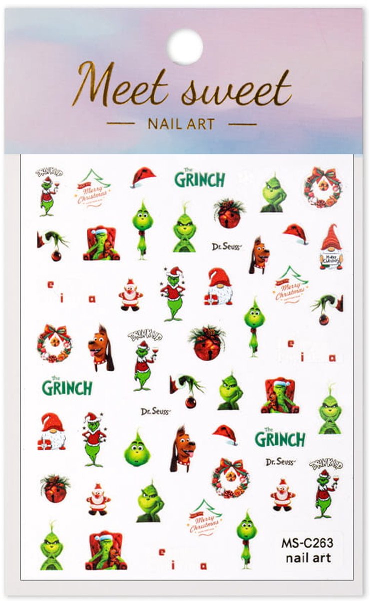 GNB-LAB MS-C263 - Zelfklevende Nagelstickers - Ultra dun - Kerst Thema