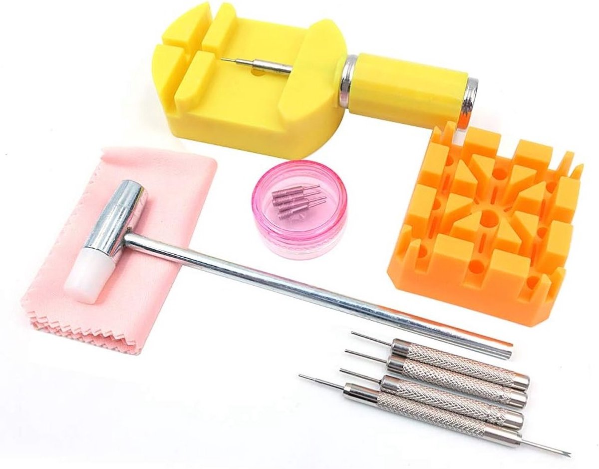 Complete Set voor Horlogeband Reparatie - Link Verwijderaar, Veerstaaf Gereedschap en Accessoires voor Horloges