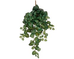 Mica Decorations Hedera klimop kunstplant - donkergroen - hangplant - L25 x B25 x H80 cm - Kunstplanten/nepplanten